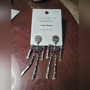 Sugarfix by BaubleBar Cutie Bones, No guts, all glory earrings